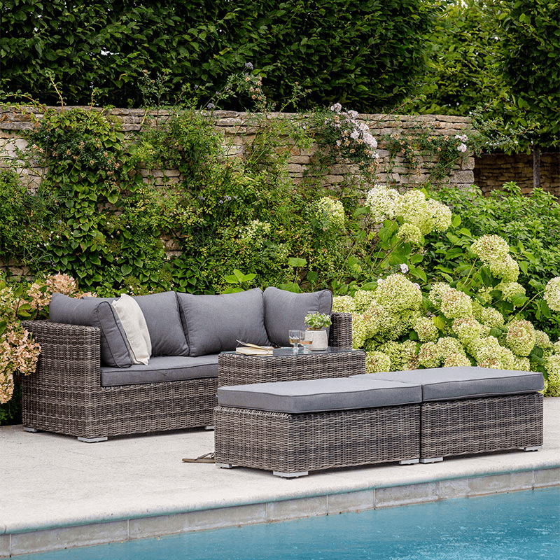 Selbourne Double Lounger Set, Natural