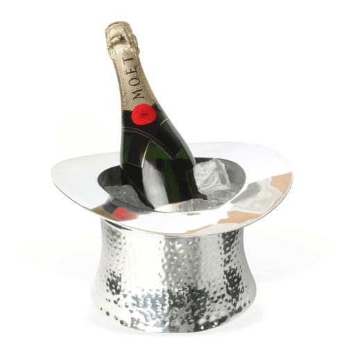 Image showing the Top Hat Wine cooler, 17 x 30 x 25cm, Silver Plate product.