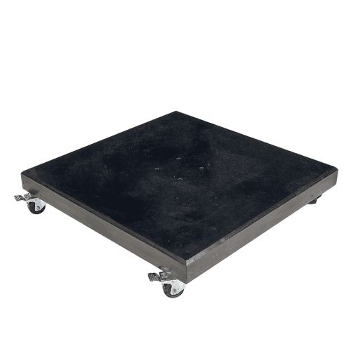 Image showing the Modena Parasol Base, 120kg, Polished Black Granite product.