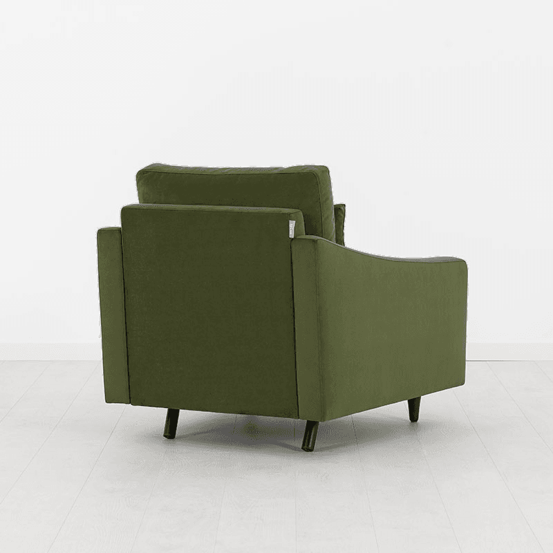 Model 07 Velvet Armchair, Vine