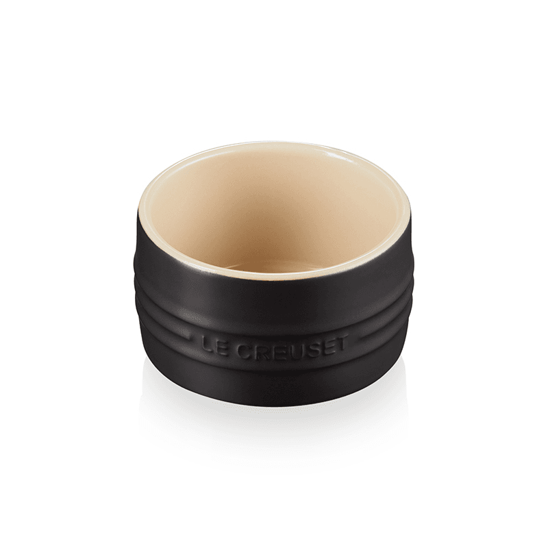 Stoneware Stackable ramekin, 8cm - 200ml, Satin Black