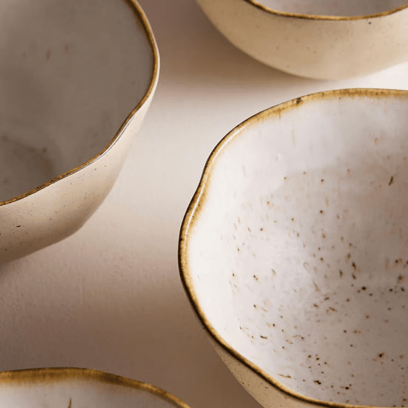 Emden Set of 4 Cereal Bowls, D11cm, Cream