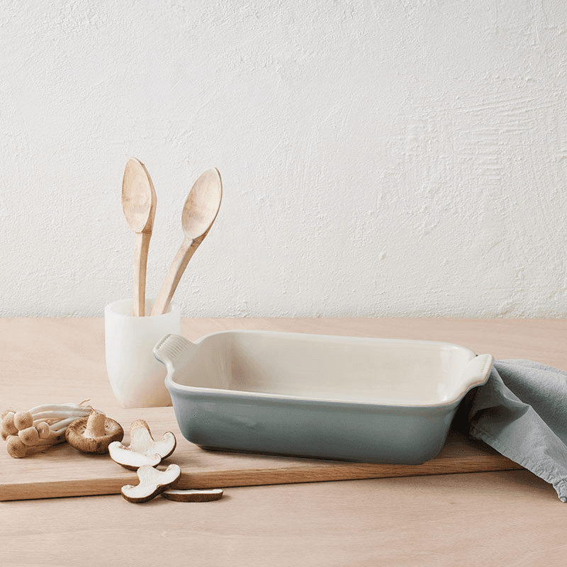 Stoneware Heritage Rectangular Dish, 19cm, Sea Salt