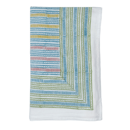 Image showing the Lines & Dots Tablecloth, 180 x 225cm, Mutli product.