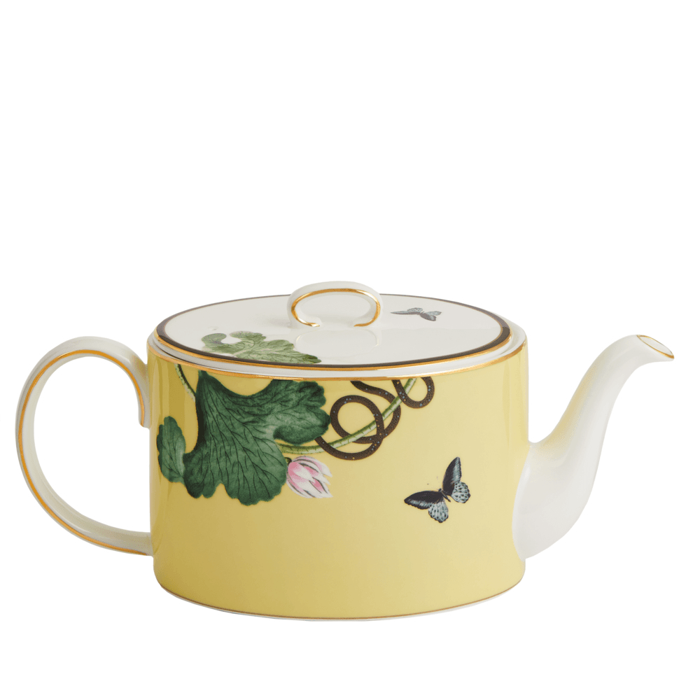 Wonderlust Waterlily Teapot, 1L, Yellow/Floral