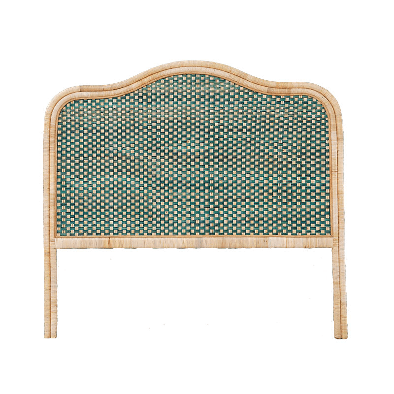 Rattan King Size Headboard, Green