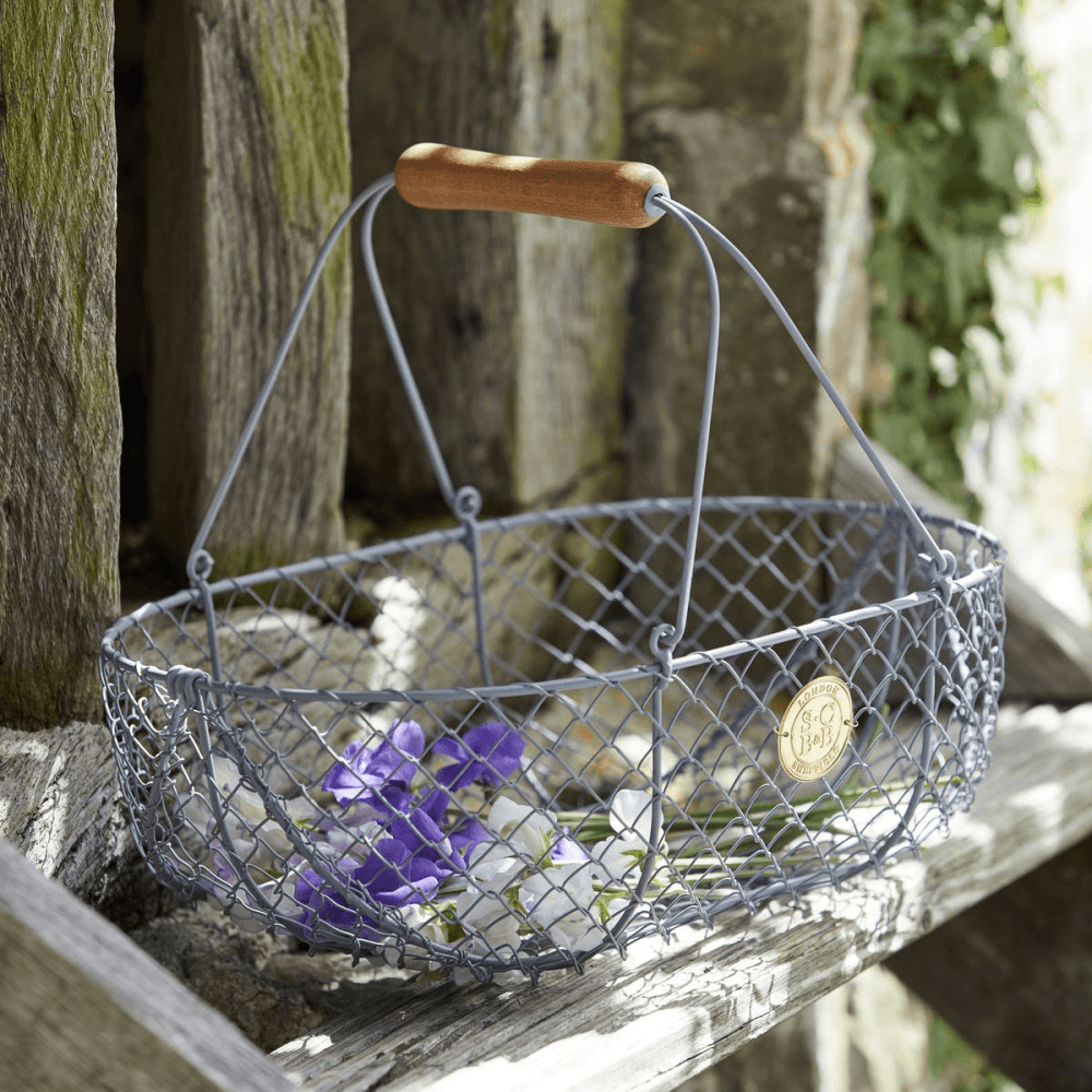 Harvest Basket, H30 x W26cm, Cream/Brown