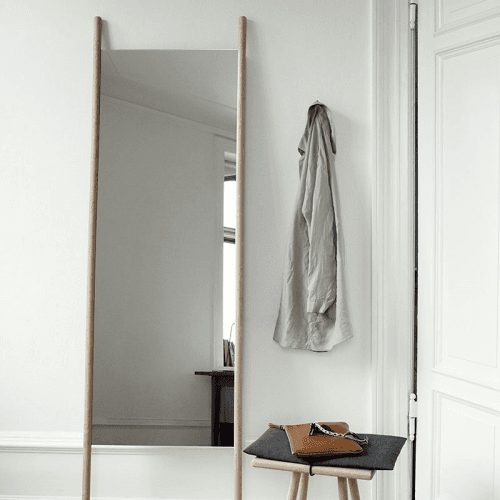 Image showing the Georg Mirror, W55 x D3 x H190cm, Oak product.
