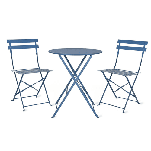 Image showing the Rive Droite 3 Peice Bistro Set, Cove Blue product.