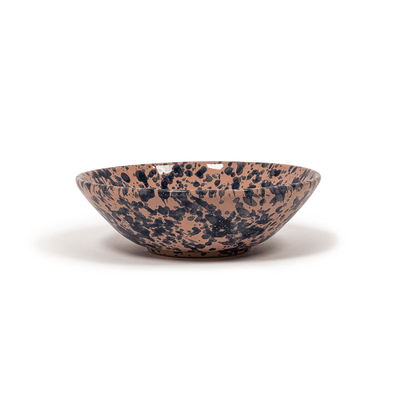 Splatter Bowl, D23cm, Blue and Pink
