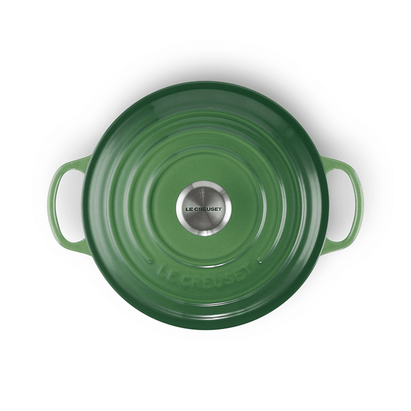 Signature Cast Iron Round Casserole, 24cm, Bamboo
