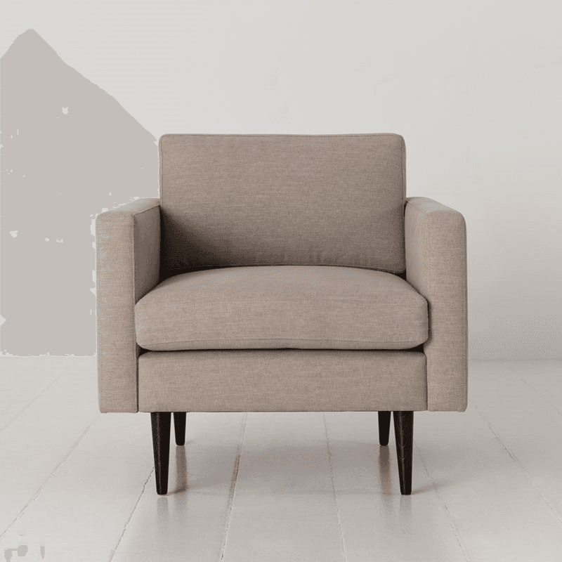 Model 01 Linen Armchair, Pumice