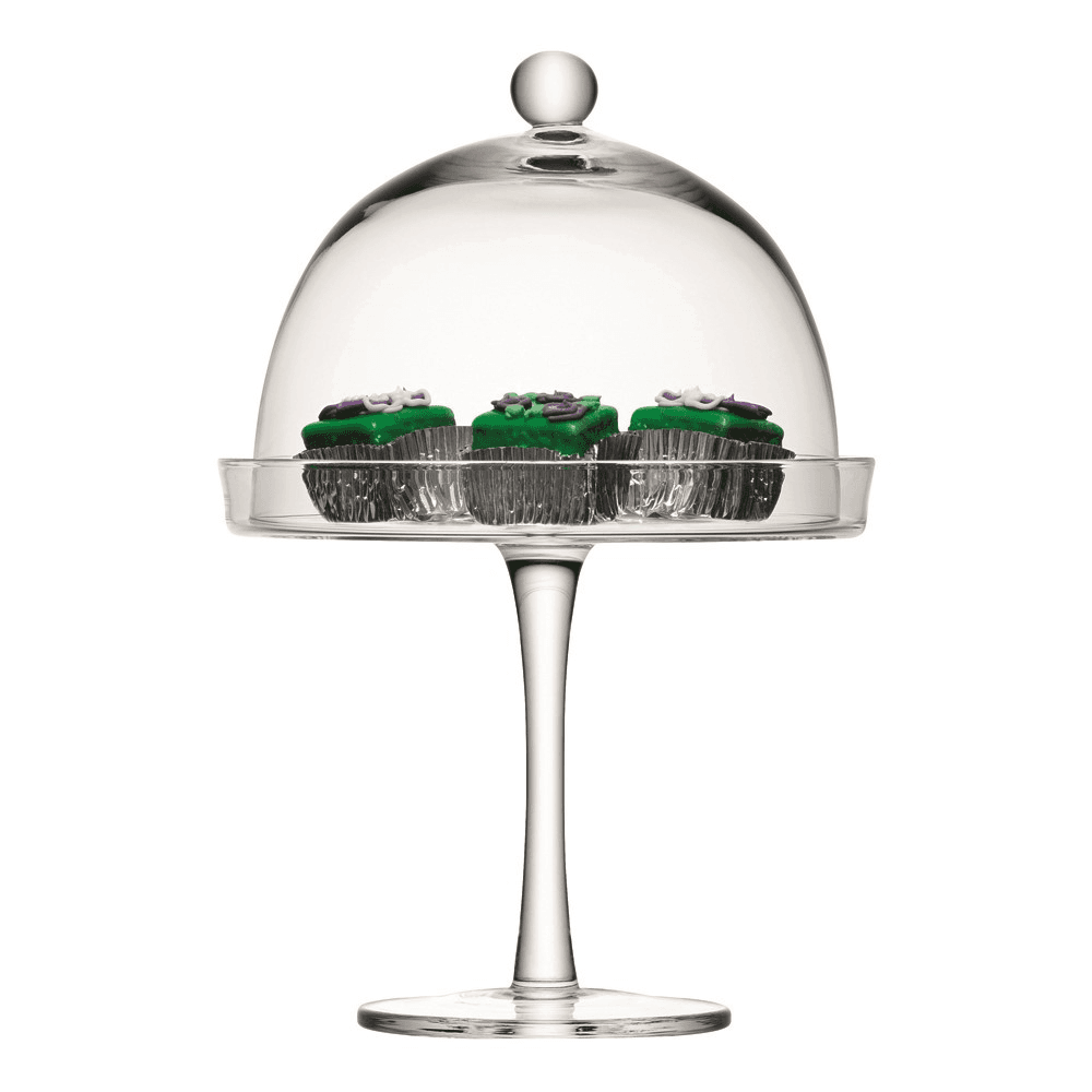 Vienna Cakestand and dome, 23/20.5cm, clear