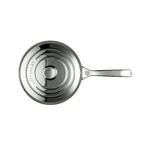 Image showing the Signature Uncoated Saute pan with lid, 24cm, stainless steel product.