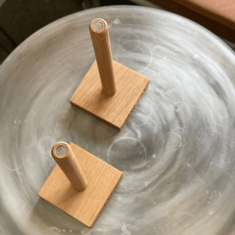 Messy/Tidy Kitchen Roll Holder, Oak