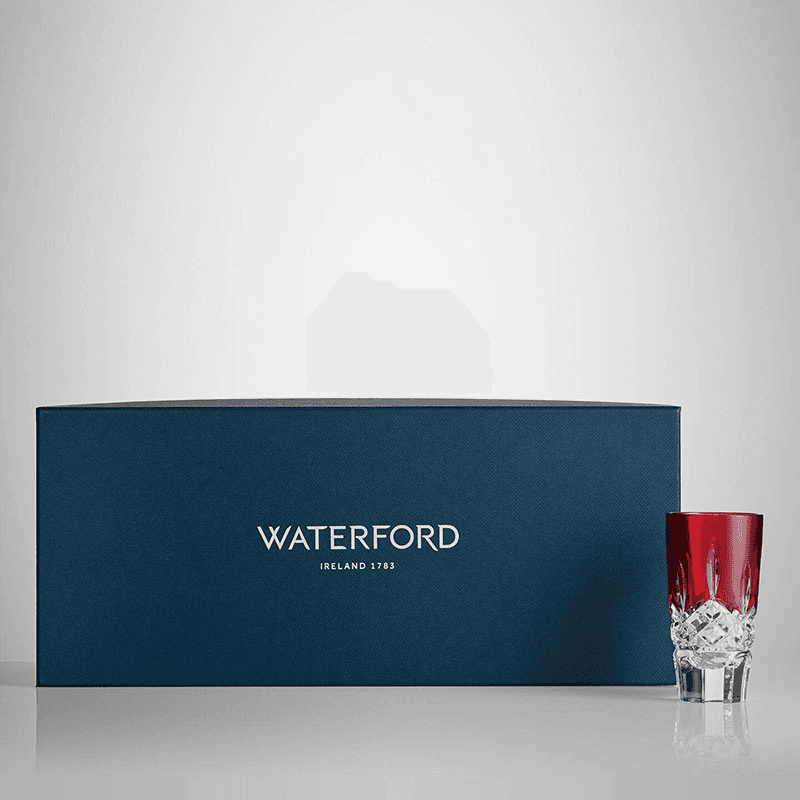 Lismore Set of 4 Shot Glasses, 55ml, Red