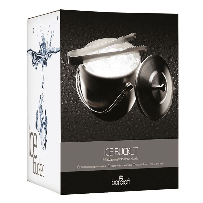 Ice bucket with lid, Stainless Steel