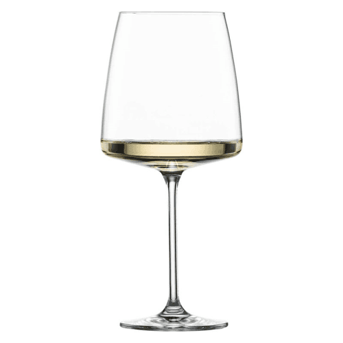 Image showing the Vivid Senses Set of 2 Crystal Burgundy Red Wine Glasses, 710ml, Clear product.