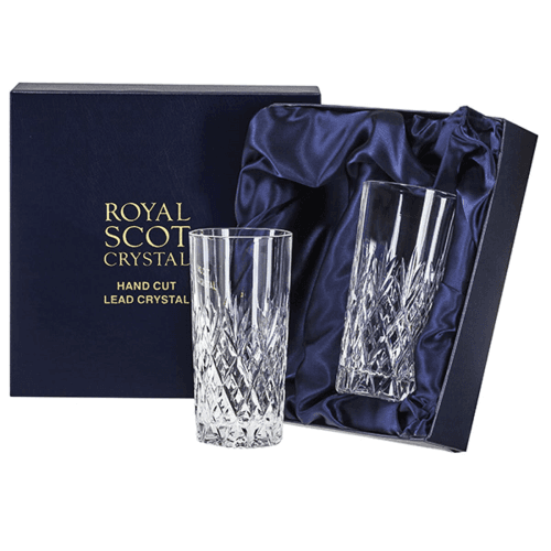 Image showing the Edinburgh Pair of tall tumblers, 35cl product.