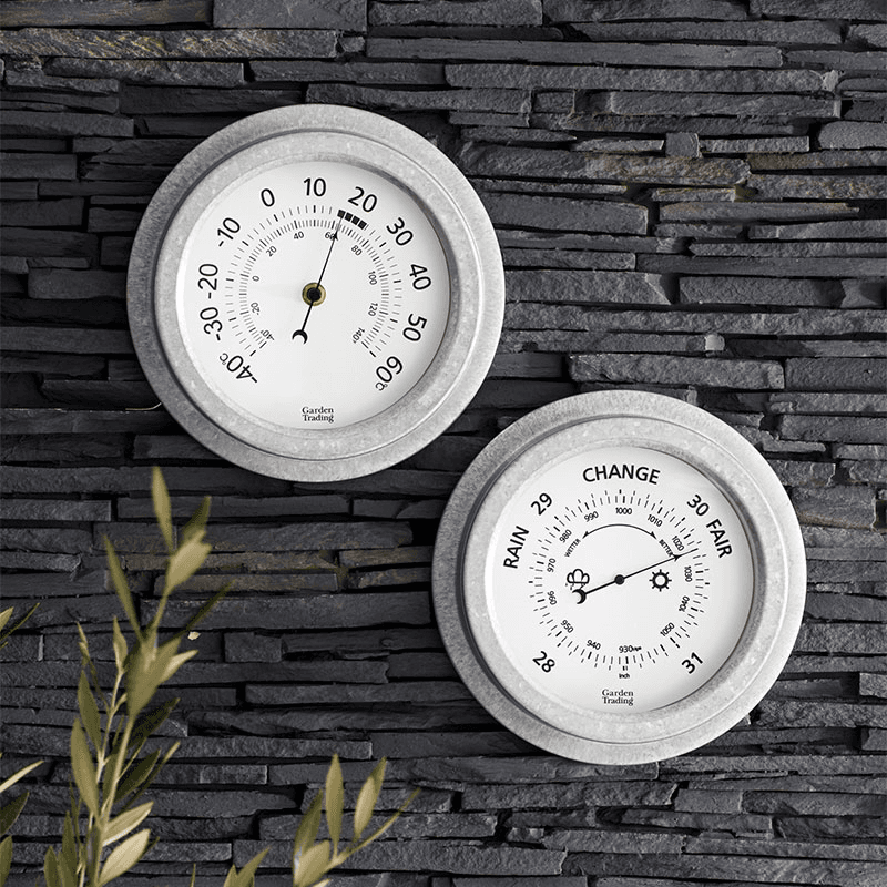 St Ives Barometer, 22cm, Silver