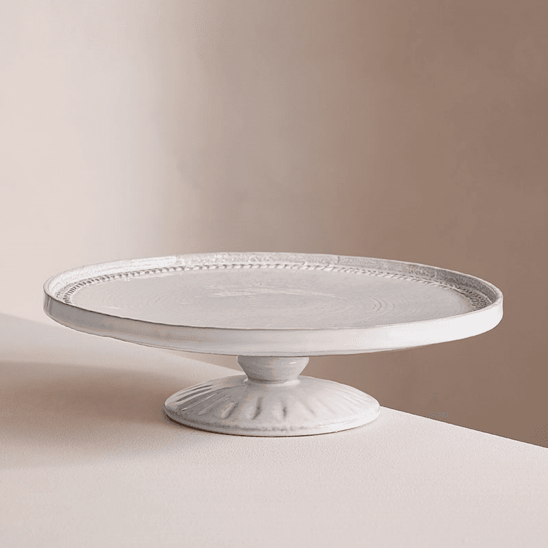 Hillcrest Cake Plate, White