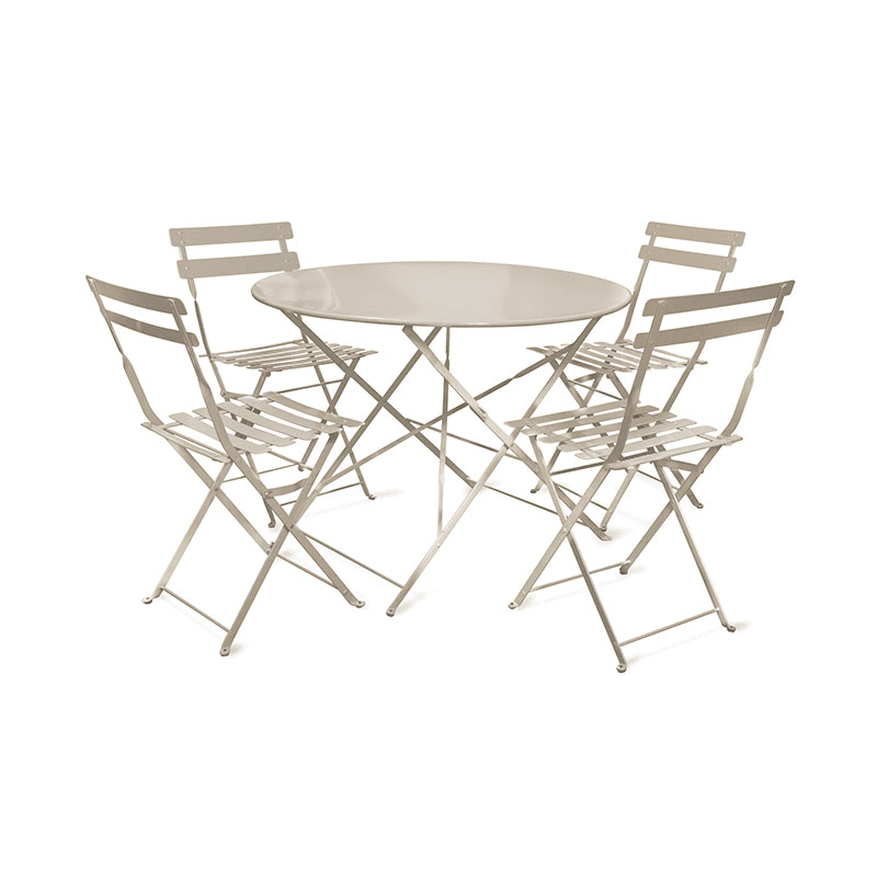 Rive Droite Bistro Garden table with 4 chairs, Clay