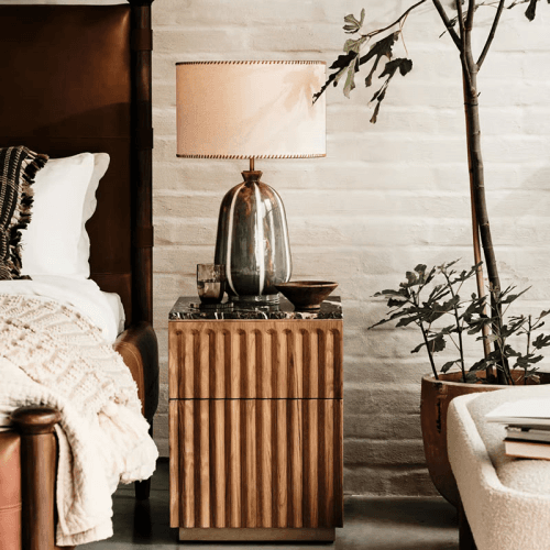 Image showing the Sadie Table Lamp, H64.5cm, Blue product.