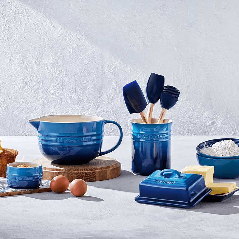 Stoneware Small Small Utensil Jar, Azure