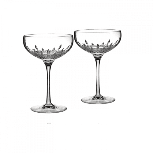 Image showing the Lismore Essence Pair of Champagne saucers product.