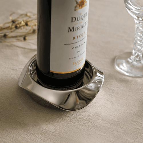 Image showing the Wine Coaster, Drift, Stainless Steel product.