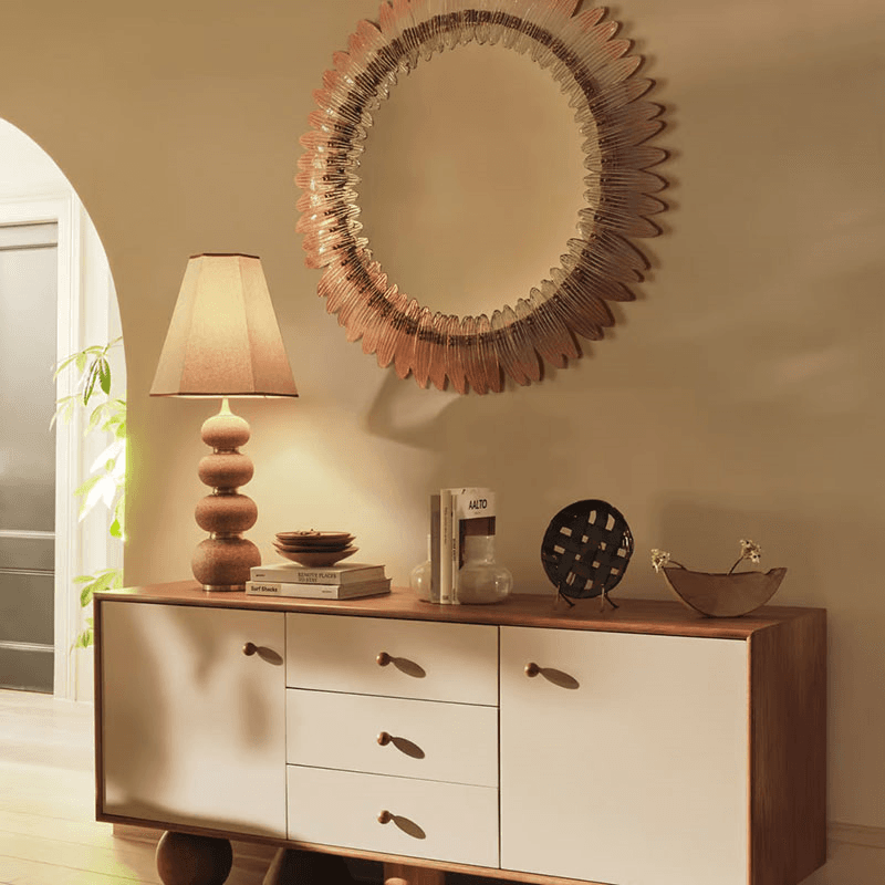 Naomi Table Lamp, H90cm, Brown