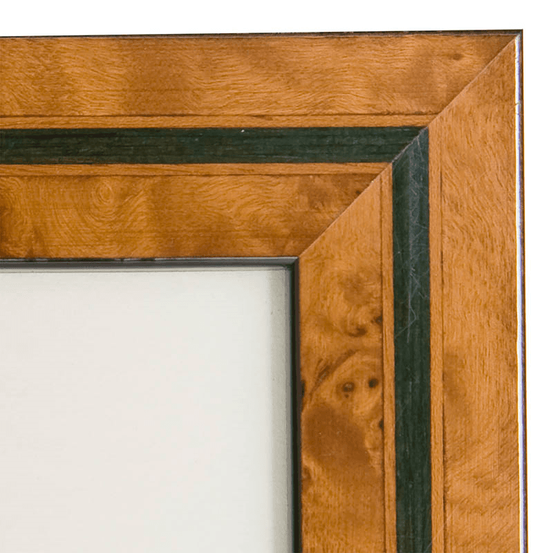 New Green Inlay Mounted Photograph Frame, 10x8", Green Inlay