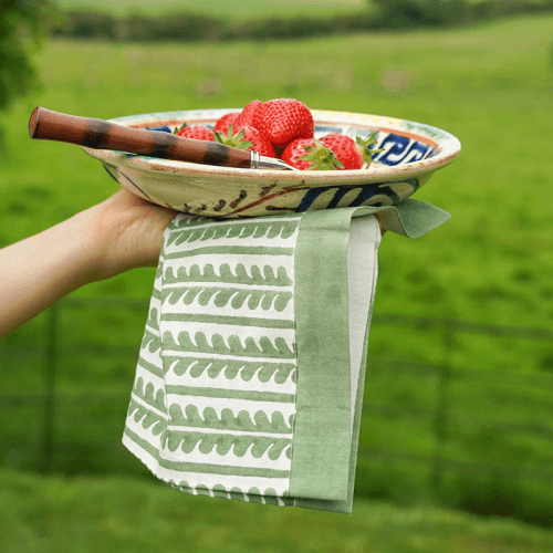 Image showing the Bel Set of 4 Napkins, 50 x 50cm, Green product.