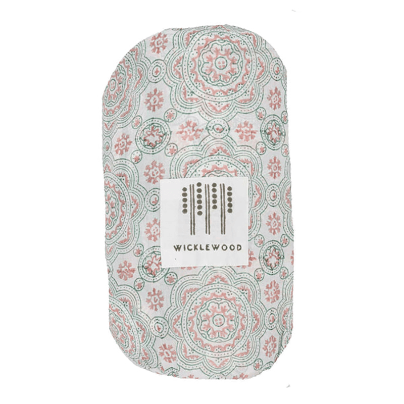 Calabria Scallop Double Quilt, 225 x 225cm, Pink/Aqua