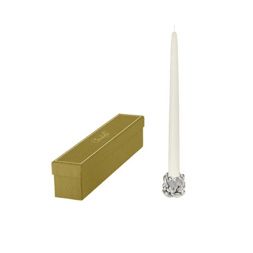 Image showing the Babylone Candle Holder, H4 x D2cm, Silver product.