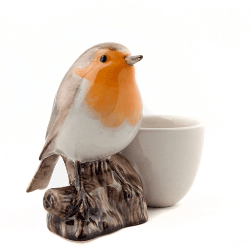 Image showing the Robin Egg Cup, H9cm, Brown product.