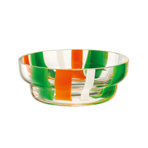Image showing the Folk Bowl, D15cm, Green/Orange/White product.