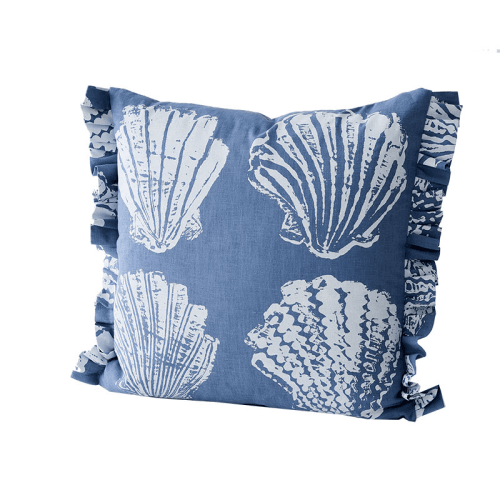 Image showing the Pilgrim Cushion, 55 x 55cm, Sea Blue product.