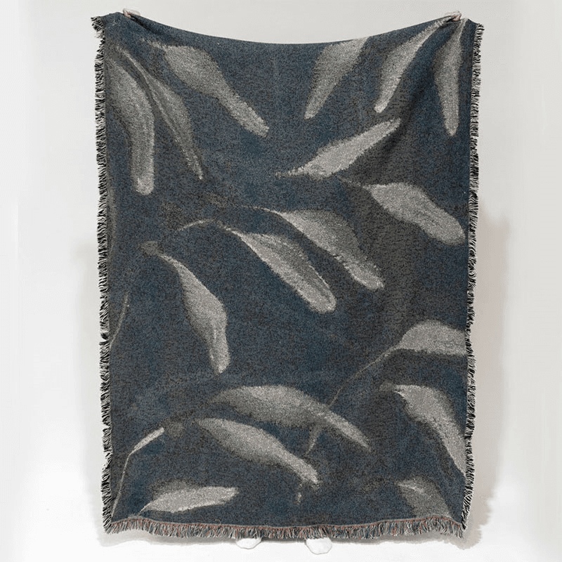 Amongst Woven Recycled Cotton Throw, 137 x 183cm, Beige/Grey