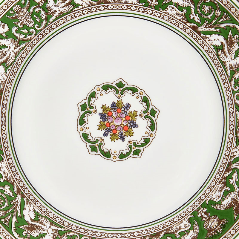 Florentine Plate, D20.6cm, Verde