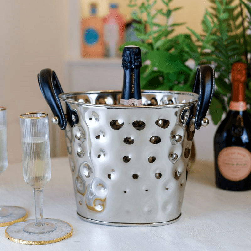 Polo Wine Cooler, H22.2 x W26.3 x D21.5 cm, Silver