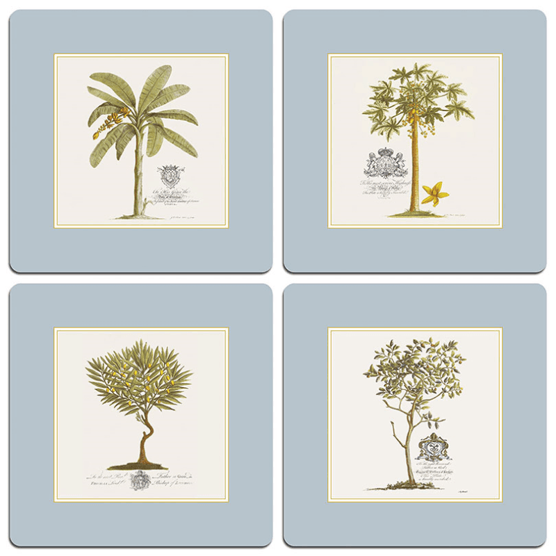 Island Palms Set of 4 Tablemats, 24 x 24cm