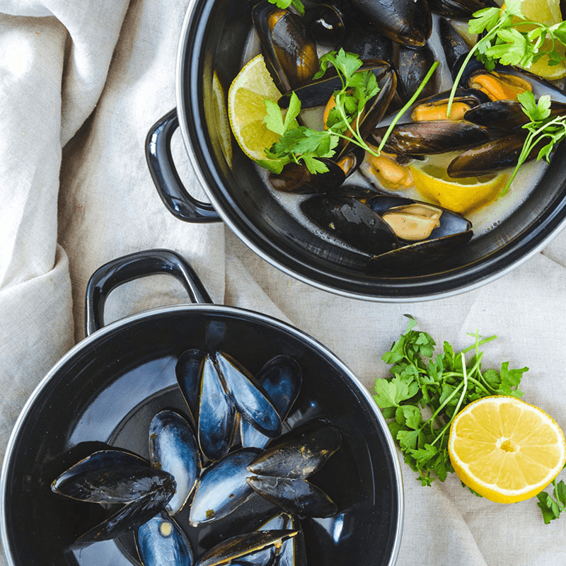Mediterranean Mussel pot, 24cm, Enamelled Steel