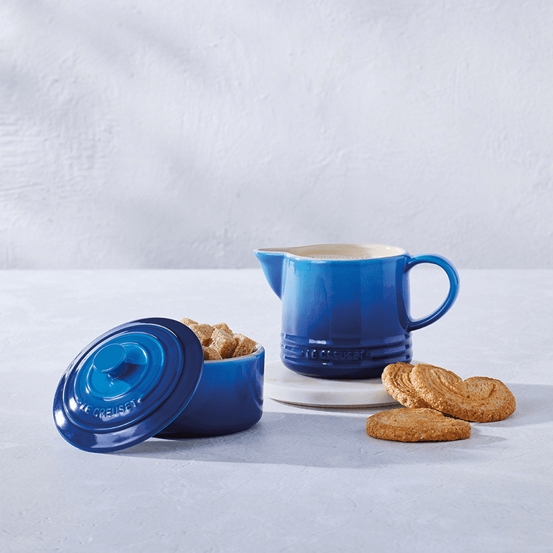 Stoneware Milk & Sugar Set, Azure
