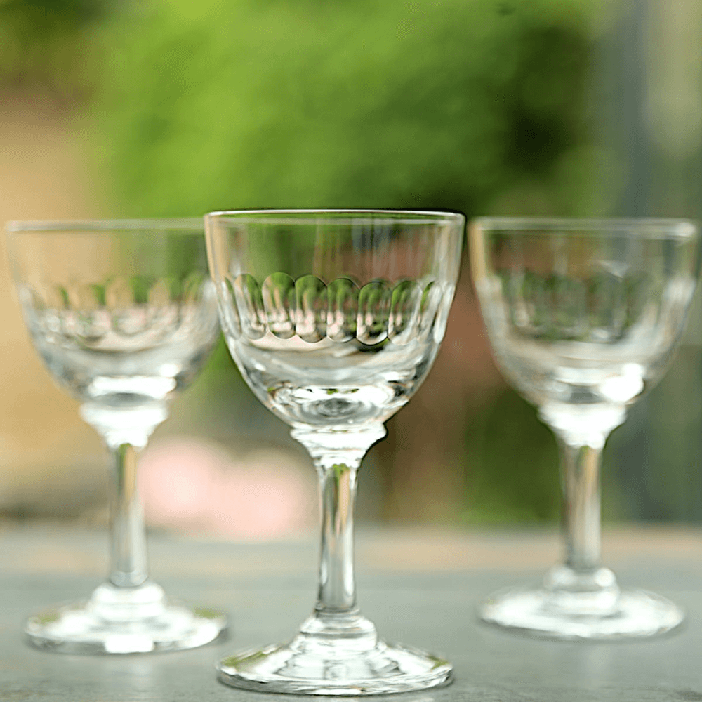 Lens Set of 6 liqueur glasses, 80ml, Crystal
