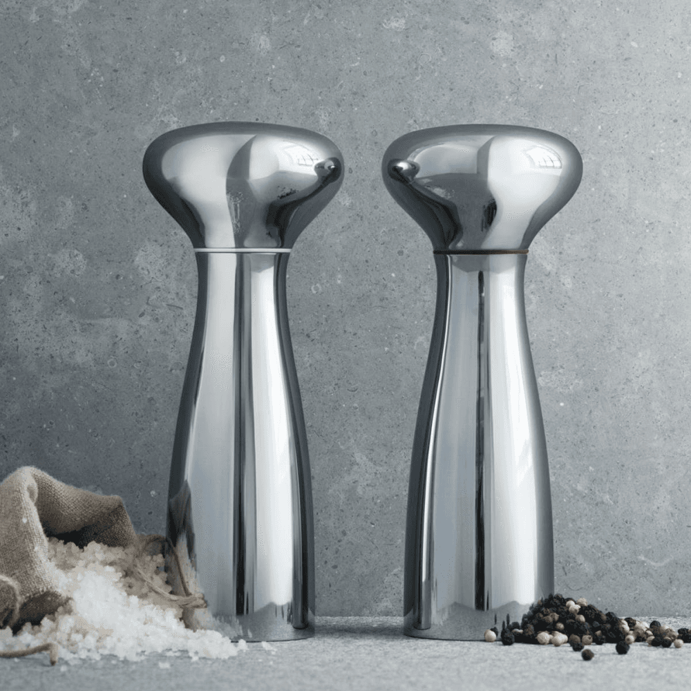 Alfredo Salt and pepper set, Stainless Steel