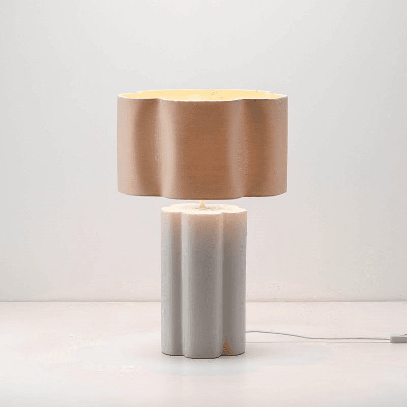 Flower Table Lamp, H54cm, Opal