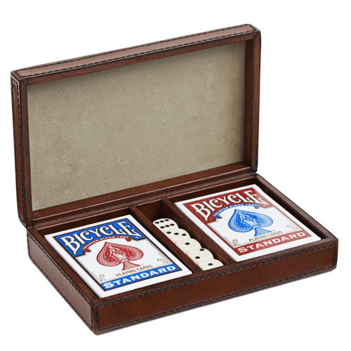 Image showing the Leather Card and Dice Set product.