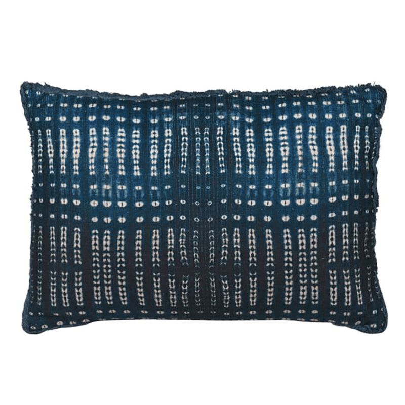 Shibori Cushion Cover, 40 x 60cm, Blue