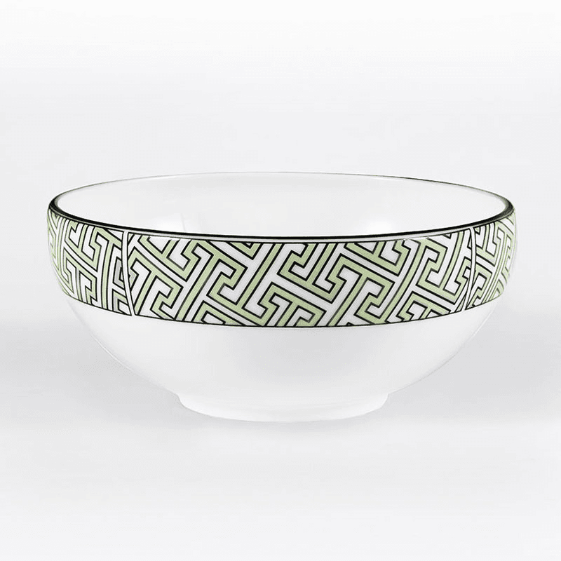 Maze Breakfast Bowl, D15cm, Apple Green